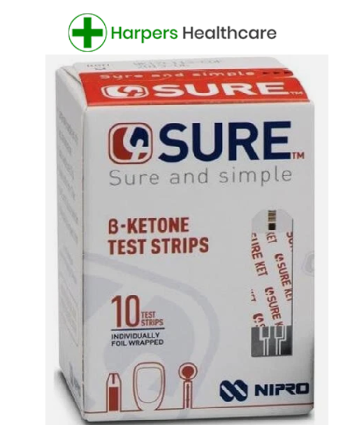4Sure B Ketone Test Strips 1 Box Of 10 Harpers Healthcare 4sure-b-ketone-test-strips-1-box-of-10-harpers-healthcare