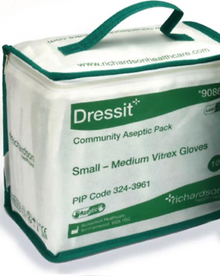 2 x Dress-it Sterile Pack with S/M Gloves (2 Pack of 10)