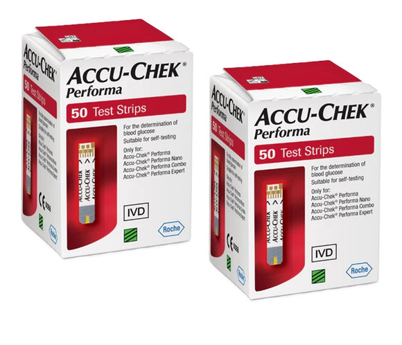 Accu-Chek Performa Test Strips (2 Boxes of 50)