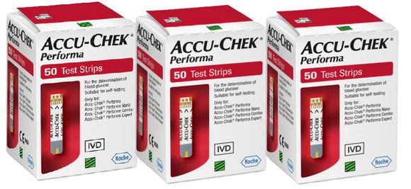 Accu-Chek Performa Test Strips (3 Boxes of 50)
