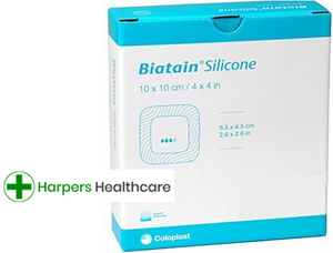 BIATAIN SILICONE DRESSINGS 10 X 10CM - BOX OF 10