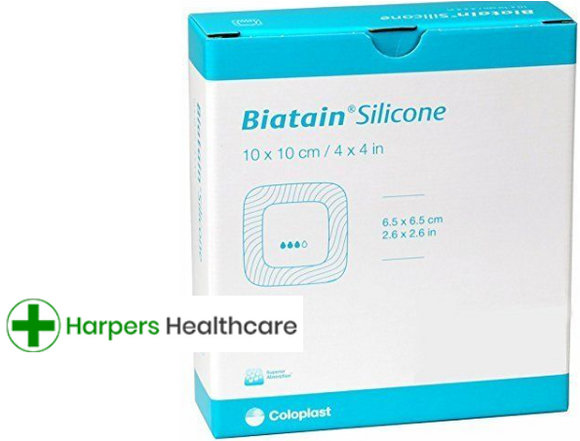 BIATAIN SILICONE DRESSINGS 10 X 10CM - BOX OF 10