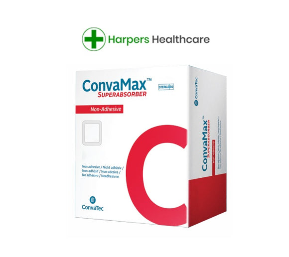 CONVAMAX SUPERABSOBER 20 X 40CM DRESSING PADS NON-ADHESIVE 1 BOX