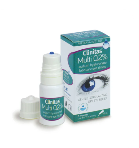 Clinitas Multi 0.2% Eye Lubrication Drops 10ml x1 pack - FREE P&P