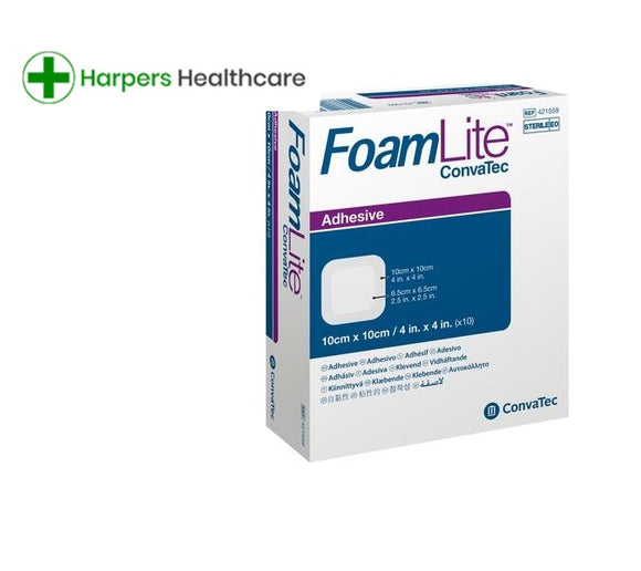 ConvaTec Foam Lite 10x10cm - [1 Box Of 10 Dressings]