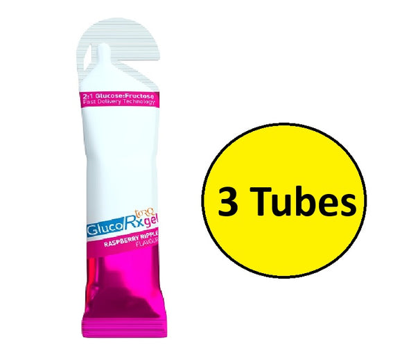 GlucoRX Torq Gel Raspberry Ripple 23.5g | 3 Tubes | – Harpers Healthcare