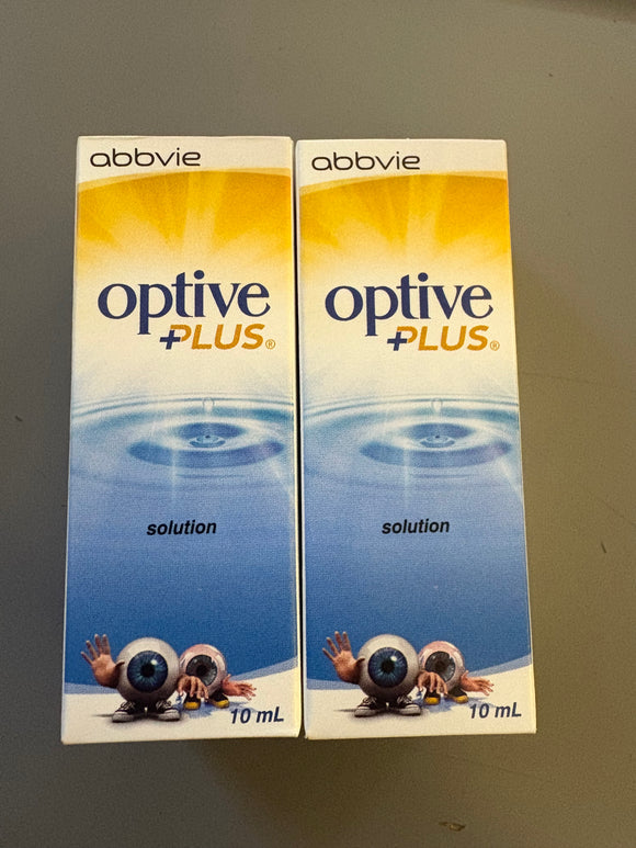 Optive Plus Eye Drops 10ml - [2 Bottles]