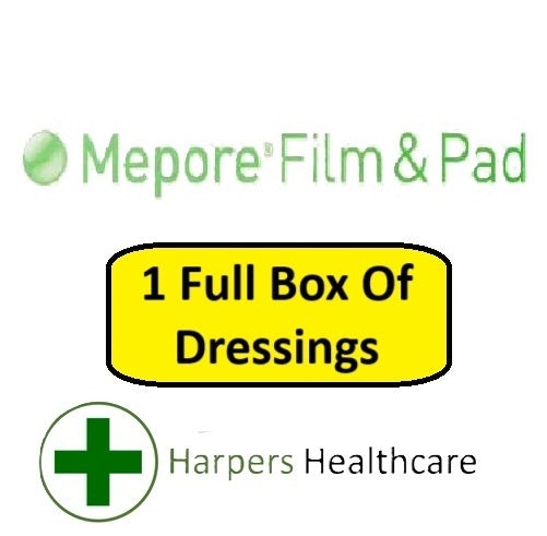 Mepore Film & Pad Absorbent Dressings (1 Full Box) - [Choose Your Size]