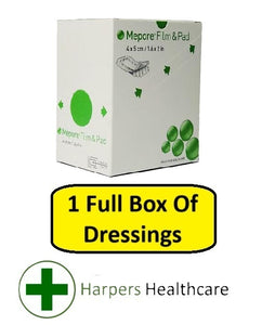Mepore Film & Pad Absorbent Dressings (1 Full Box) - [Choose Your Size]