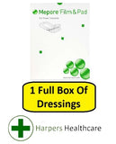 Mepore Film & Pad Absorbent Dressings (1 Full Box) - [Choose Your Size]