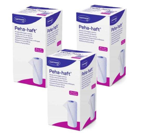 Peha-Haft Cohesive Conforming Bandage 10cm x 4m - [3 Boxes]