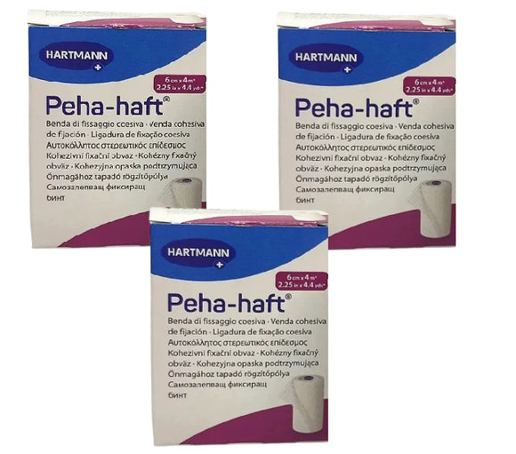 Peha-Haft Cohesive Conforming Bandage 6cm x 4m - [3 Boxes]