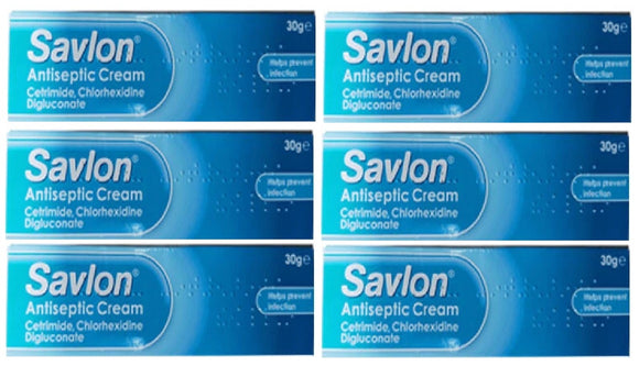 Savlon Antiseptic Cream (30g) - [6 Packs]
