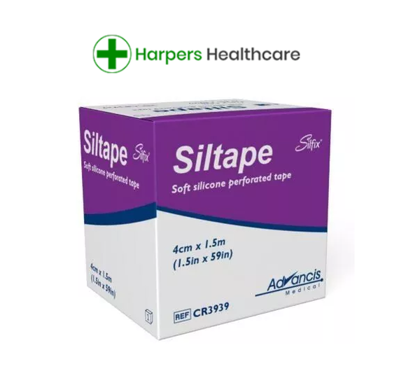 Siltape Soft Silicone Perforated Tape 4cm x 1.5m - [1 Box]
