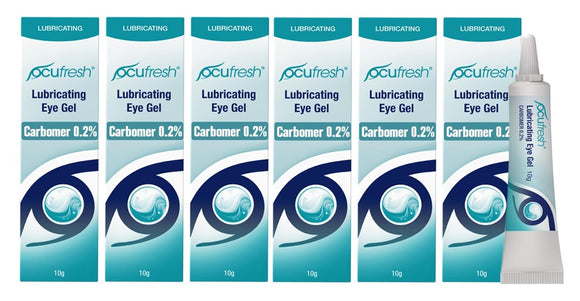 Ocufresh Carbomer 0.2% Lubricating Eye Gel 10G (Pack of 6)