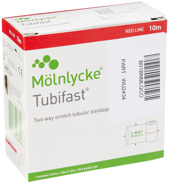 Tubifast Red 10m x 3.5cm Elasticated Bandage