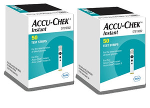 Accu-Chek Instant Test Strips - [2 Boxes Of 50]
