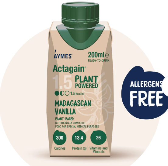 Aymes ActaGain Plant Based Madagascan Vanilla [12 x 200ml]