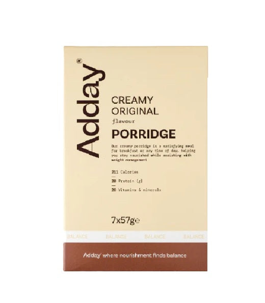 Adday Nutritional Porridge | 7 x 57g Sachets | Creamy Original ...
