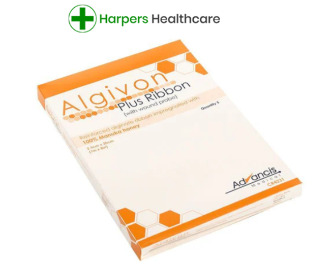 Algivon Plus Ribbon | 2.5cm x 20cm | 1 Box Of 5 | – Harpers Healthcare