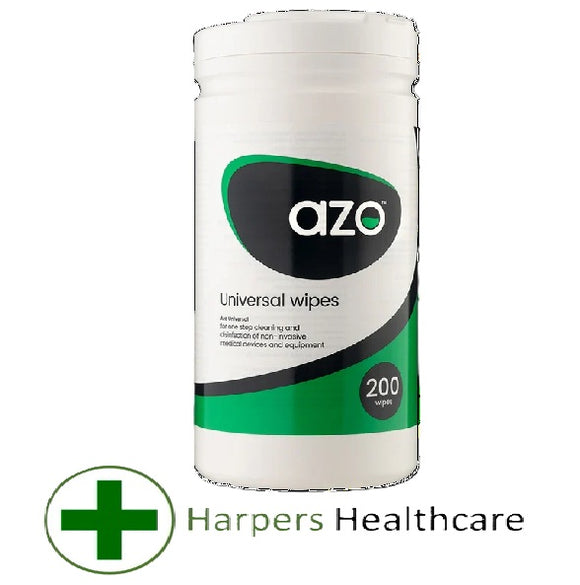 Azo Universal Hard Surface Disinfectant Wipes - (Pack of 200)