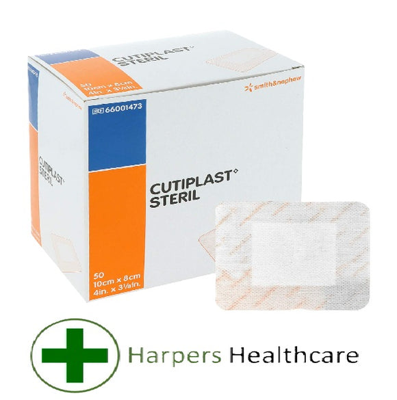 Cutiplast Steril Non Woven Dressing (10cm x 8cm) - [Box of 50 Dressings]