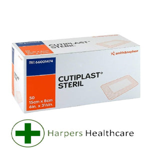 Cutiplast Steril Non Woven Dressing (8cm x 15cm) - [Box of 50 Dressings]