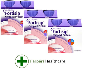 Fortisip Compact Protein (3 Packs Of 4x125ml) - [Choose Your Flavour]