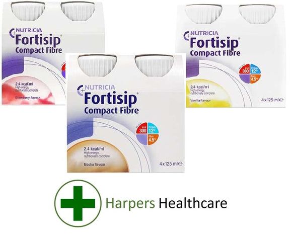 Fortisip Compact Fibre (4 x 125ml) - [Choose Your Flavour]