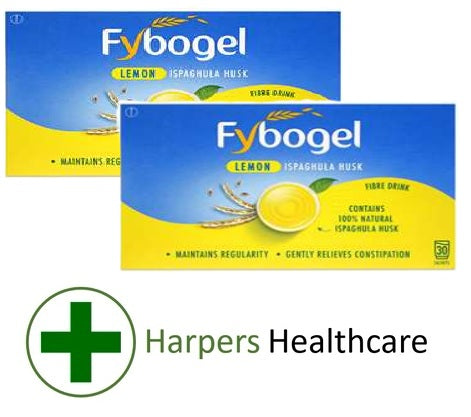 Fybogel Sachets (Lemon) - [2 Boxes of 30 Sachets]