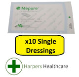 Mepore Sterile Absorbent Dressings (10 Single Dressings) - [Choose Your Size]