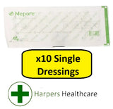 Mepore Sterile Absorbent Dressings (10 Single Dressings) - [Choose Your Size]