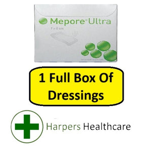Mepore Ultra Absorbent Shower Proof Adhesive Dressings (1 Full Box) - [Choose Your Size]