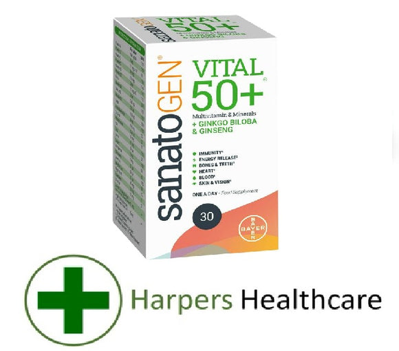 Sanatogen Vital 50+ Multi Vitamins (30 Tablets Per Pack) - [Choose Your Quantity]