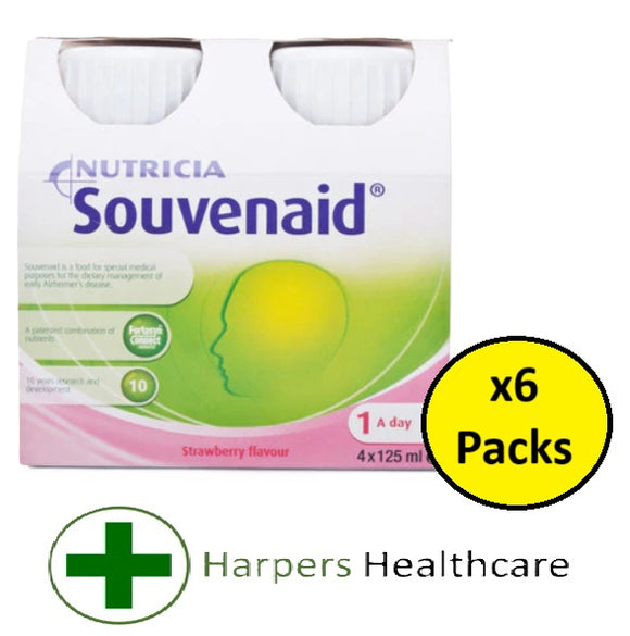 Nutricia Souvenaid 4x125ml (6 Packs) - [Strawberry]