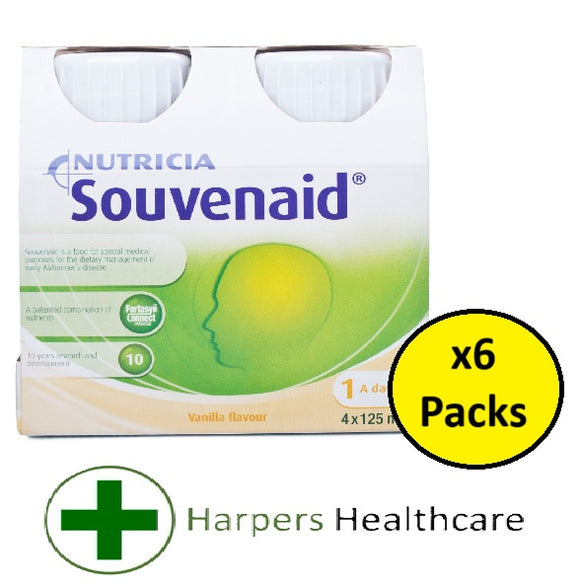 Nutricia Souvenaid 4x125ml (6 Packs) - [Vanilla]