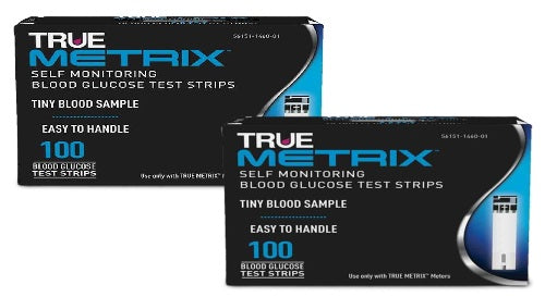 True Metrix Blood Glucose Test Strips - (2 Boxes Of 100)