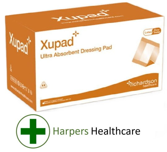 Xupad Ultra Absorbent Dressing Pads (1 Full Box) - [Choose Your Size]