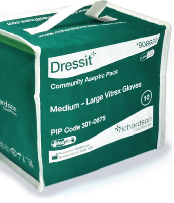 2 x Dress-it Sterile Pack with M/L Gloves (2 Pack of 10)