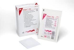 3M Medipore +Pad Soft Cloth Adhesive Wound Dressing, 10cm x 10cm, Box of 25