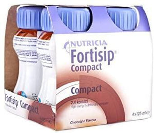 6 x Fortisip Compact Chocolate (4 x 125ml) - Total 24 x 125ml