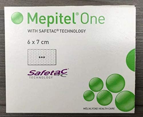 Mepitel One Safetac Wound Dressing 6cm x 7cm x 5