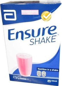 Ensure Shakes Sachets Strawberry Flavour 7 x 57g
