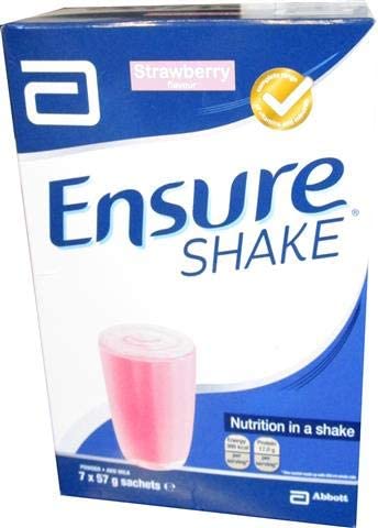 Ensure Shakes Sachets Strawberry Flavour 7 x 57g