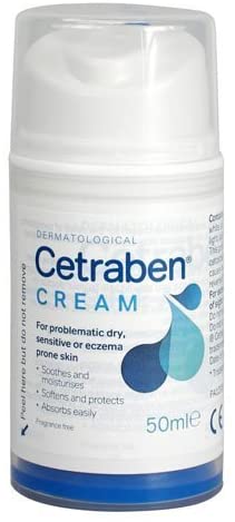 Qty 3 Cetraben Emollient Cream 50g UK by Cetraben