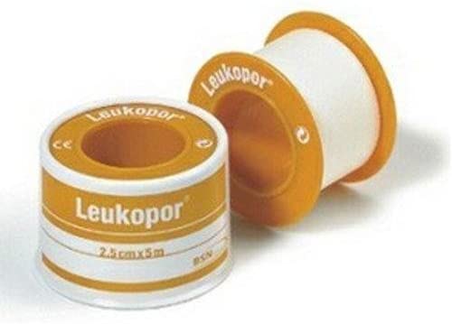 Leukopor Hypo-Allergenic Surgical Tape 2.5cm x 5m x6