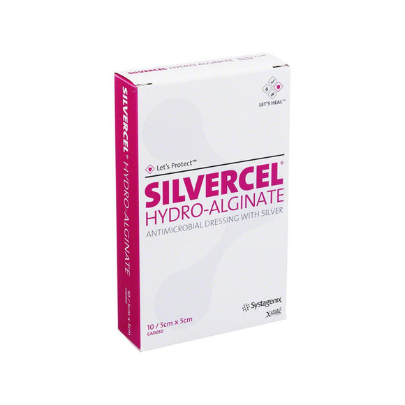 Silvercel D7706 Non-Adherent Dressing, 5cm x 5cm, Pack of 10