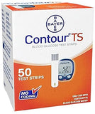 Ascencia Contour TS Diabetic Blood Glucose Test Strips 50