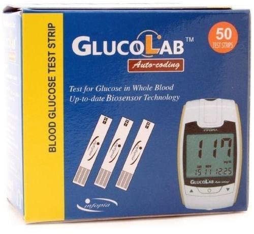 GlucoLab Blood Glucose Test Strip x 50
