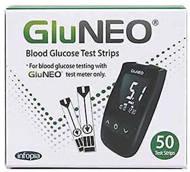 GluNEO Blood Glucose Test Strips x 50